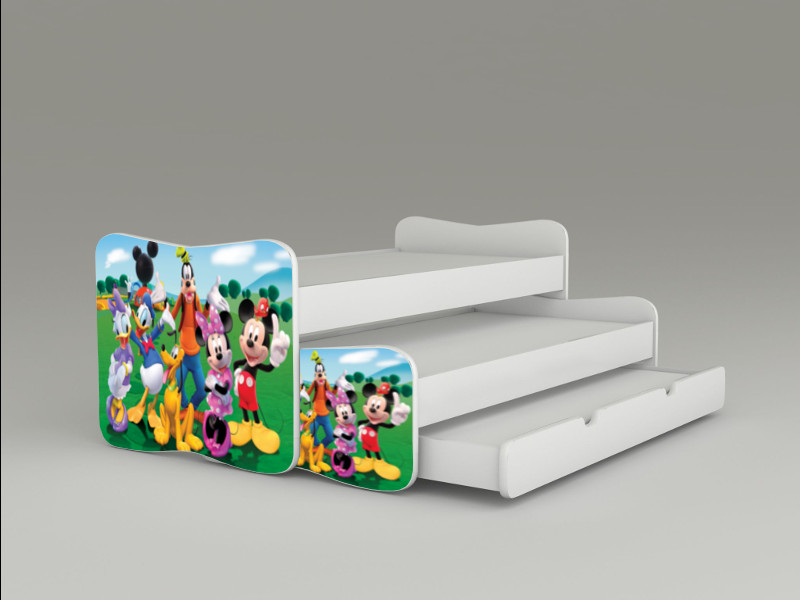 Becks postel pre tri deti Mickey Clubhouse